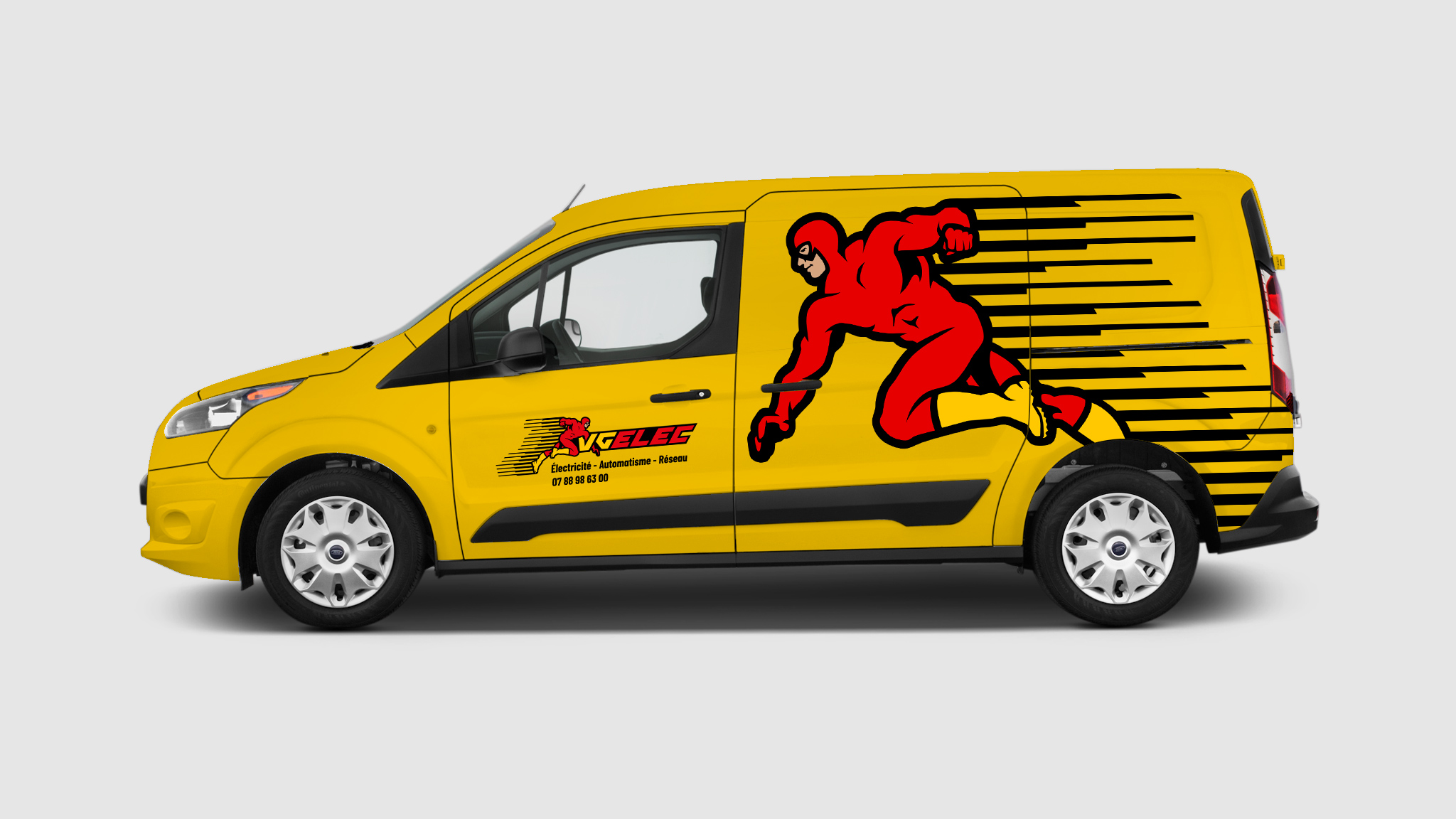 Marquage de véhicule électricien - VG élec